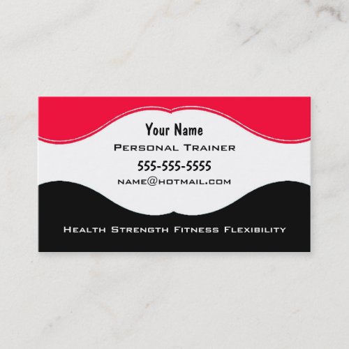 Personal Trainer Business Card Template