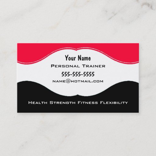 Customizable Personal Trainer Business Card Template