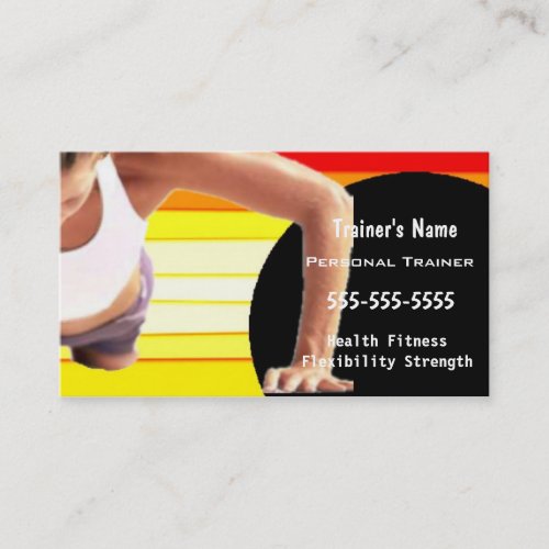 Personal Trainer Business Card Template