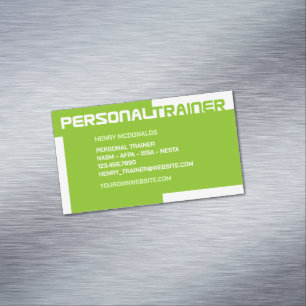 Personal Trainer Business Card Magnet