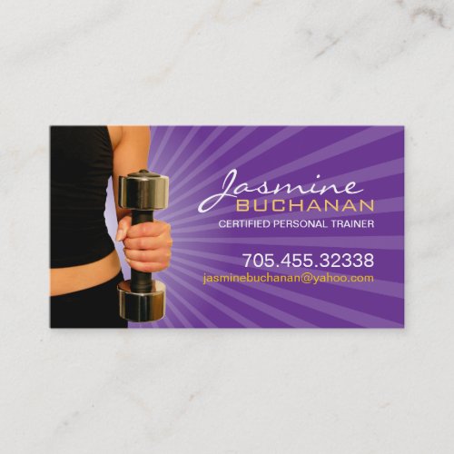 Personal Trainer Business Card Template