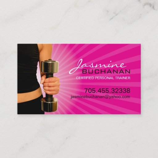 Customizable Personal Trainer Business Card Template