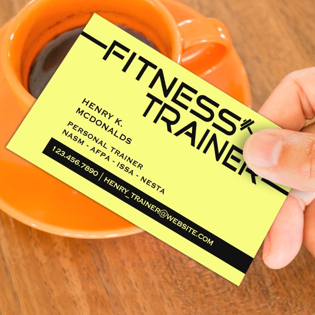 Personal Trainer Business Card Template (Creator Uploaded)