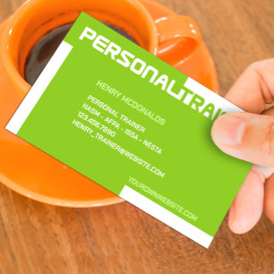 Personal Trainer Business Card Template