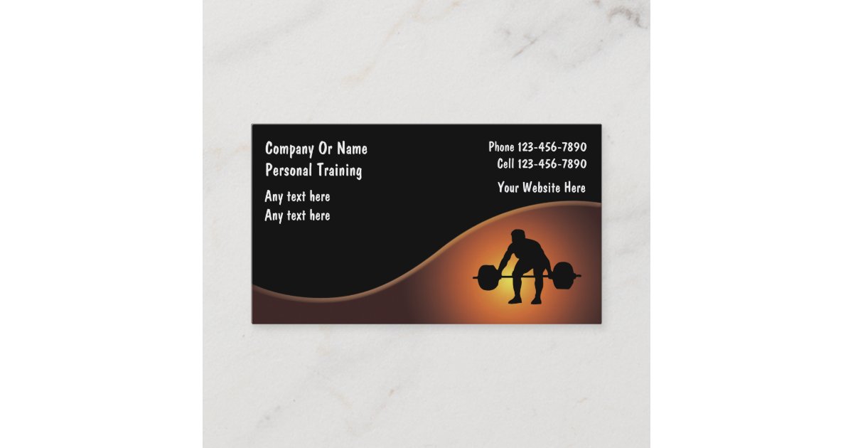 Personal Trainer Business Cards - Zazzle.com