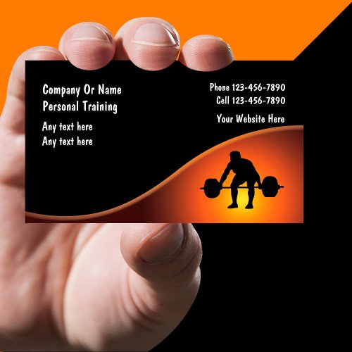 Personal Trainer Business Cards