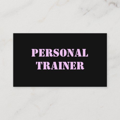 Personal Trainer Business Cards
