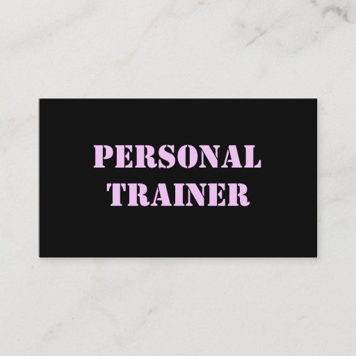 Customizable Personal Trainer Business Cards