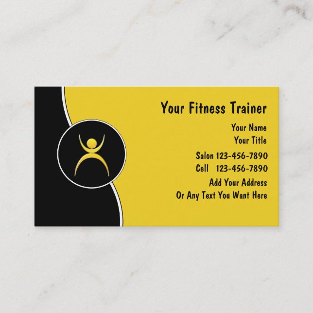 Personal Trainer Business Cards (Front)