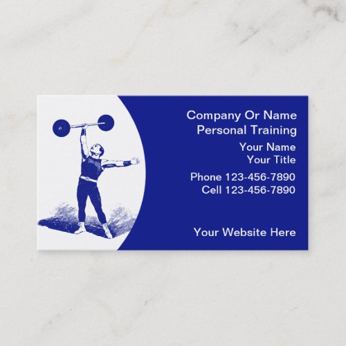 Personal Trainer Business Cards
