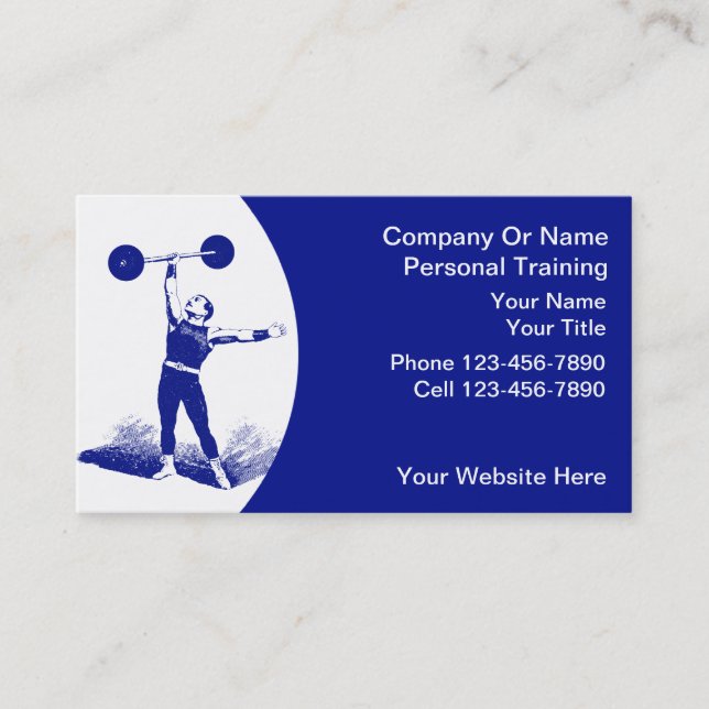 Personal Trainer Business Cards (Front)
