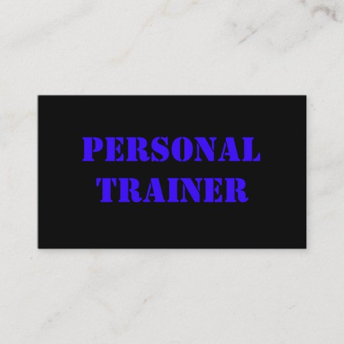 Personal Trainer Business Cards