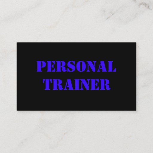Customizable Personal Trainer Business Cards