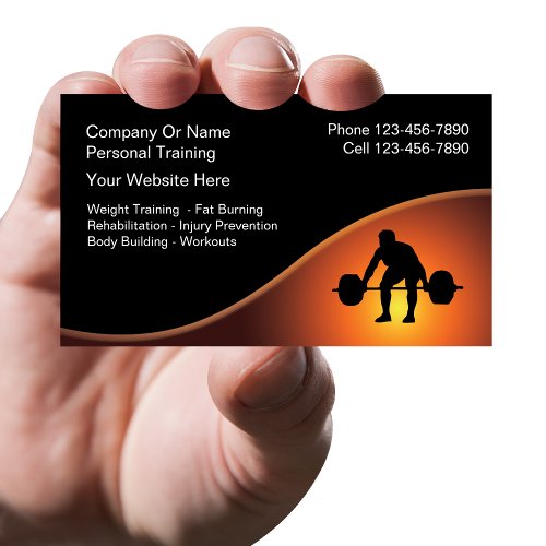 Personal Trainer Business Cards -New