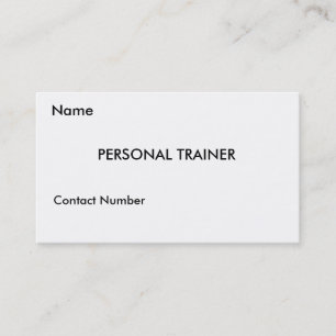 PERSONAL TRAINER Card