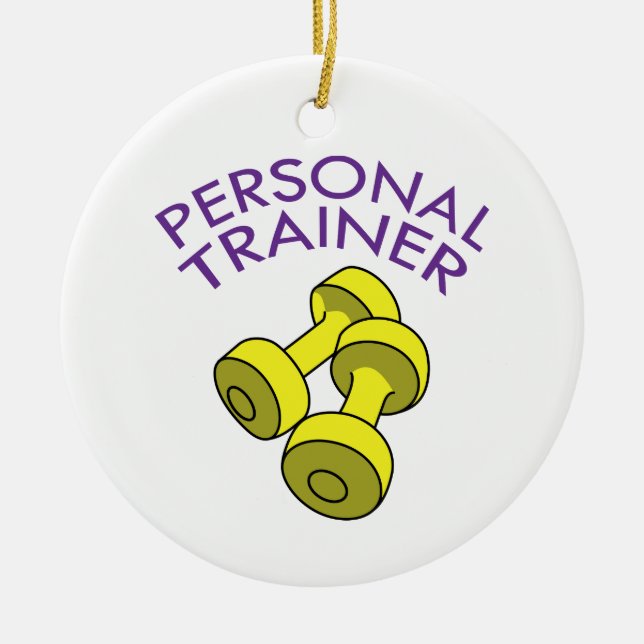 Personal Trainer Ceramic Ornament (Front)