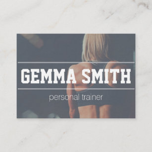 personal trainer custom business card
