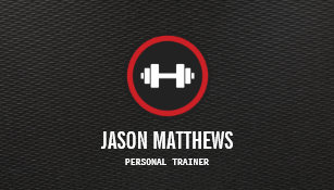 Fitness Instructor Business Cards Logo Design Ideas
