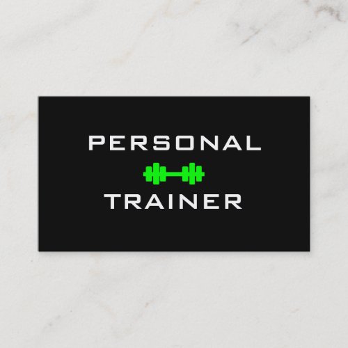 Personal Trainer Dumbell Business Card