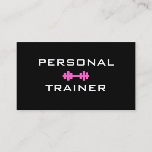 Personal Trainer Dumbell Business Card