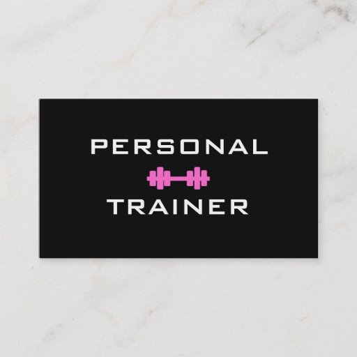 Customizable Personal Trainer Dumbell Business Card