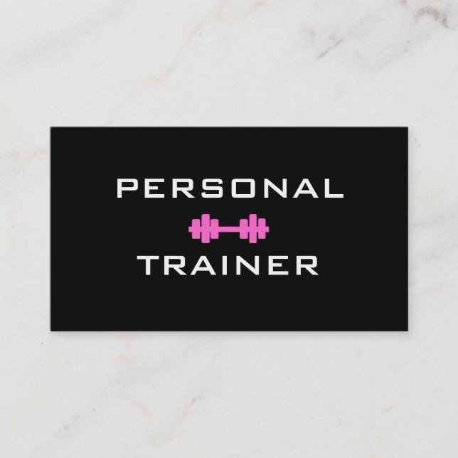 Personal Trainer Dumbell Business Card (Front)