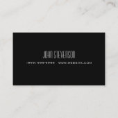 Personal Trainer, Exercise Business Card (Back)