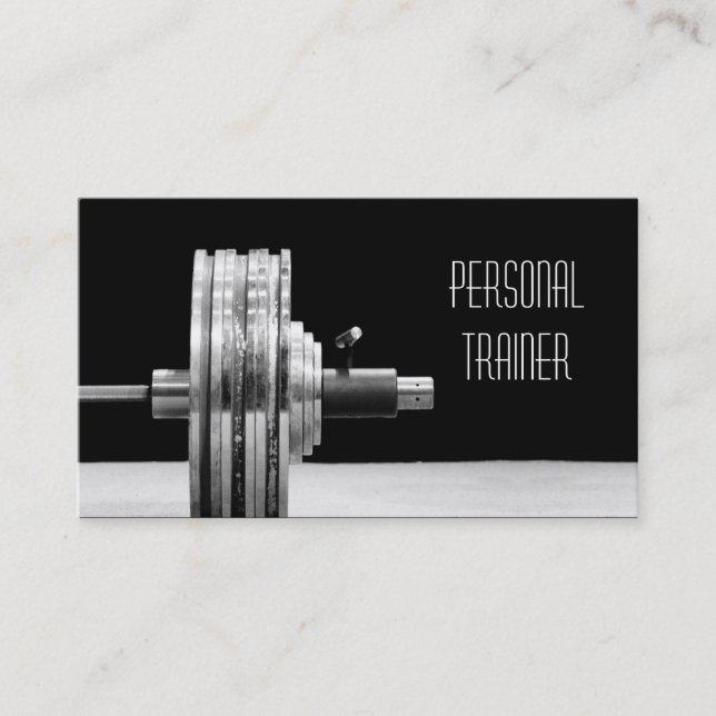 Personal Trainer, Exercise Business Card (Front)