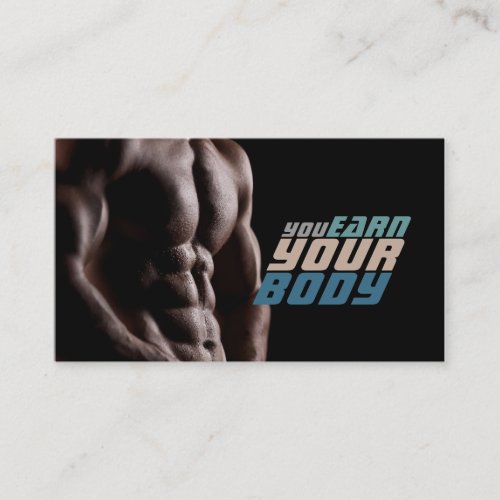 Personal Trainer Exercise Gym Fitness Business Business Card