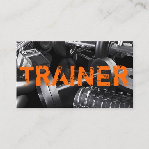 Customizable Personal Trainer Exercise Gym Fitness Business Business Cards