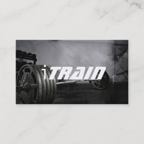 Personal Trainer Exercise Gym Fitness Business Business Card Template
