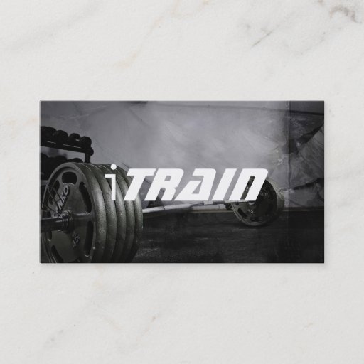 Customizable Personal Trainer Exercise Gym Fitness Business Business Card Template