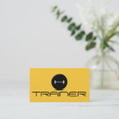 Personal Trainer Exercise Gym Fitness Business Business Card (Standing Front)