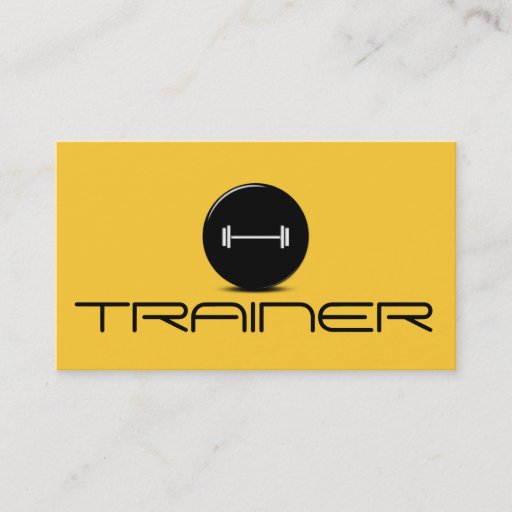 Customizable Personal Trainer Exercise Gym Fitness Business Business Card Template