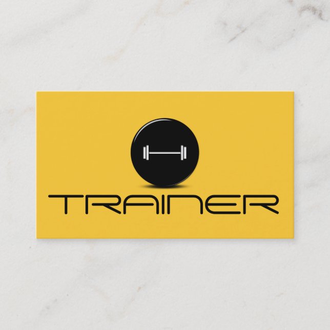 Personal Trainer Exercise Gym Fitness Business Business Card (Front)