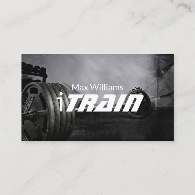 Personal Trainer Exercise Gym Fitness Business Business Card (Front)