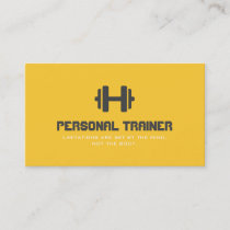 Personal Trainer Exercise Gym Fitness Business Card