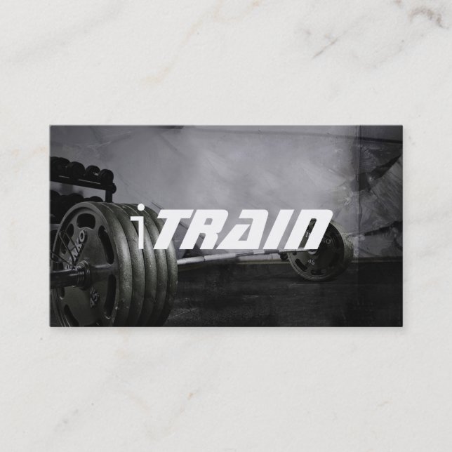 Personal Trainer Exercise Gym Fitness Business Card (Front)