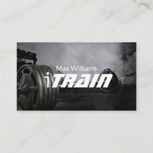 Personal Trainer Exercise Gym Fitness Business Card
