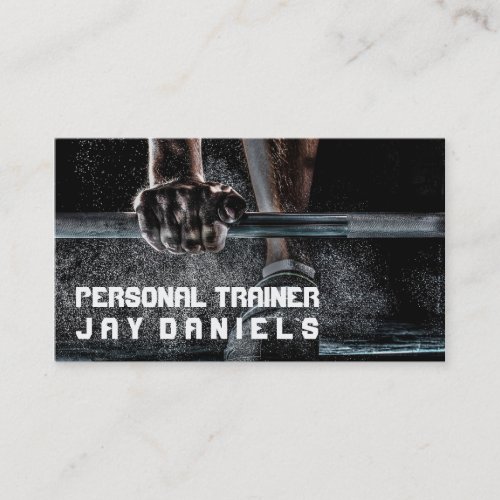 Personal Trainer Fitness BodyBuilder Business Card