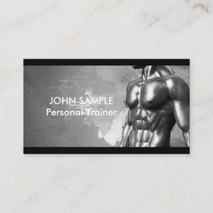 Personal Trainer Fitness Bodybuilding Business Card