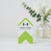 Personal Trainer & Fitness Bright & Bold Business Card (Standing Front)