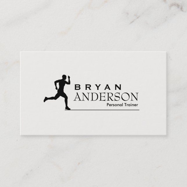 Personal Trainer & Fitness Business Card (Front)