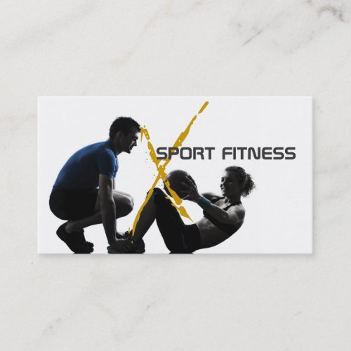 Personal Trainer Fitness Business Card