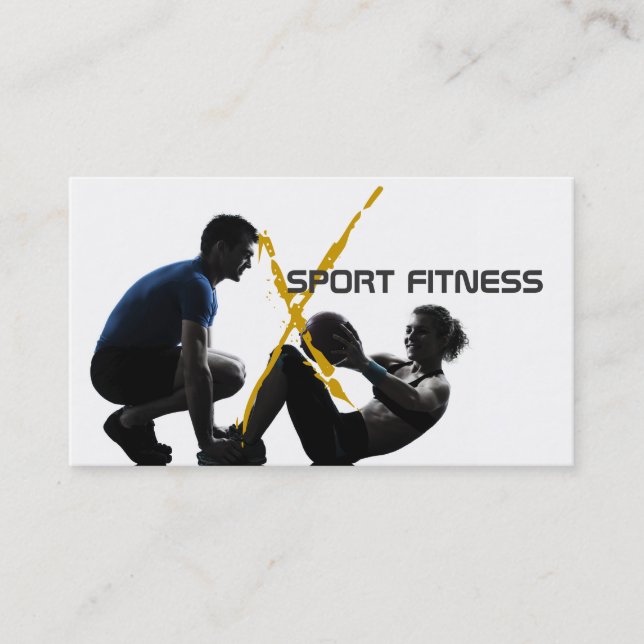 Personal Trainer, Fitness Business Card (Front)