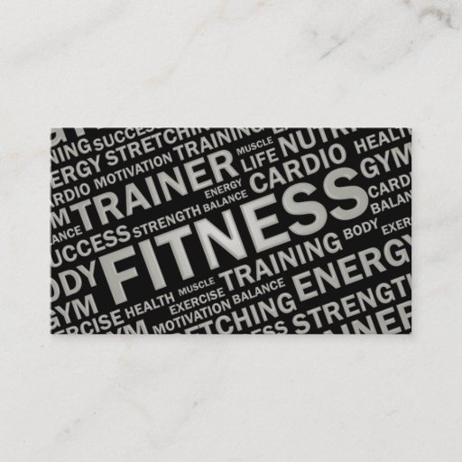 Customizable Personal Trainer &amp; Fitness Business Card