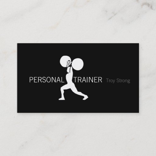 Customizable Personal Trainer, Fitness Business Card