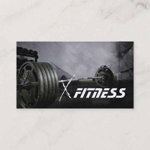 Personal Trainer Fitness Business Card