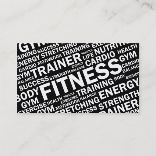 Customizable Personal Trainer &amp; Fitness Business Card