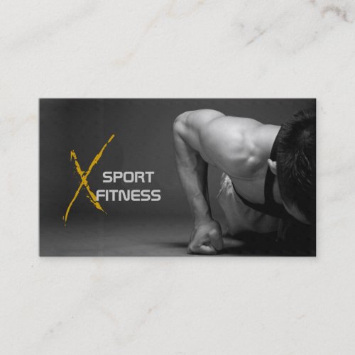 Personal Trainer Fitness Business Card